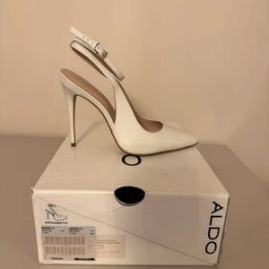 Aldo Classic Cream Slingback Heels